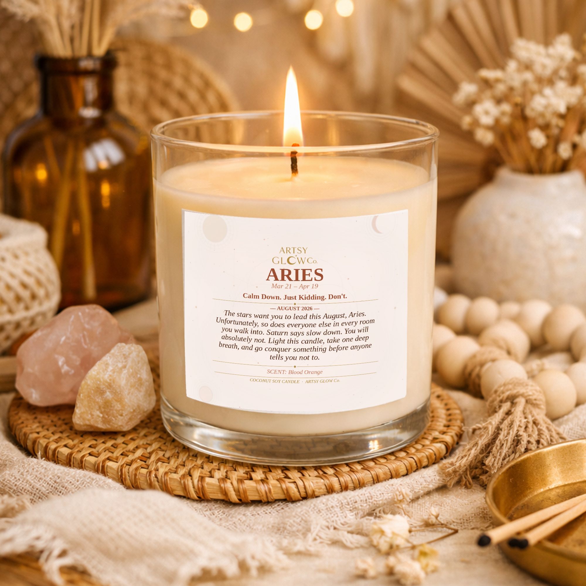 August Horoscope Candles