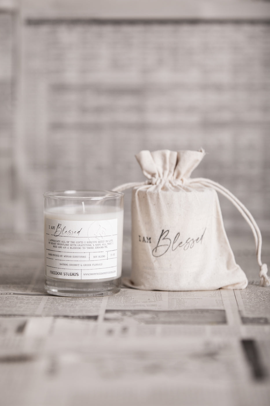 I AM Blessed 7.5 oz Candle