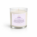 Libra-Sided Clear Glass Candle 12.5oz