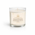 Leo-Sided Clear Glass Candle 12.5oz
