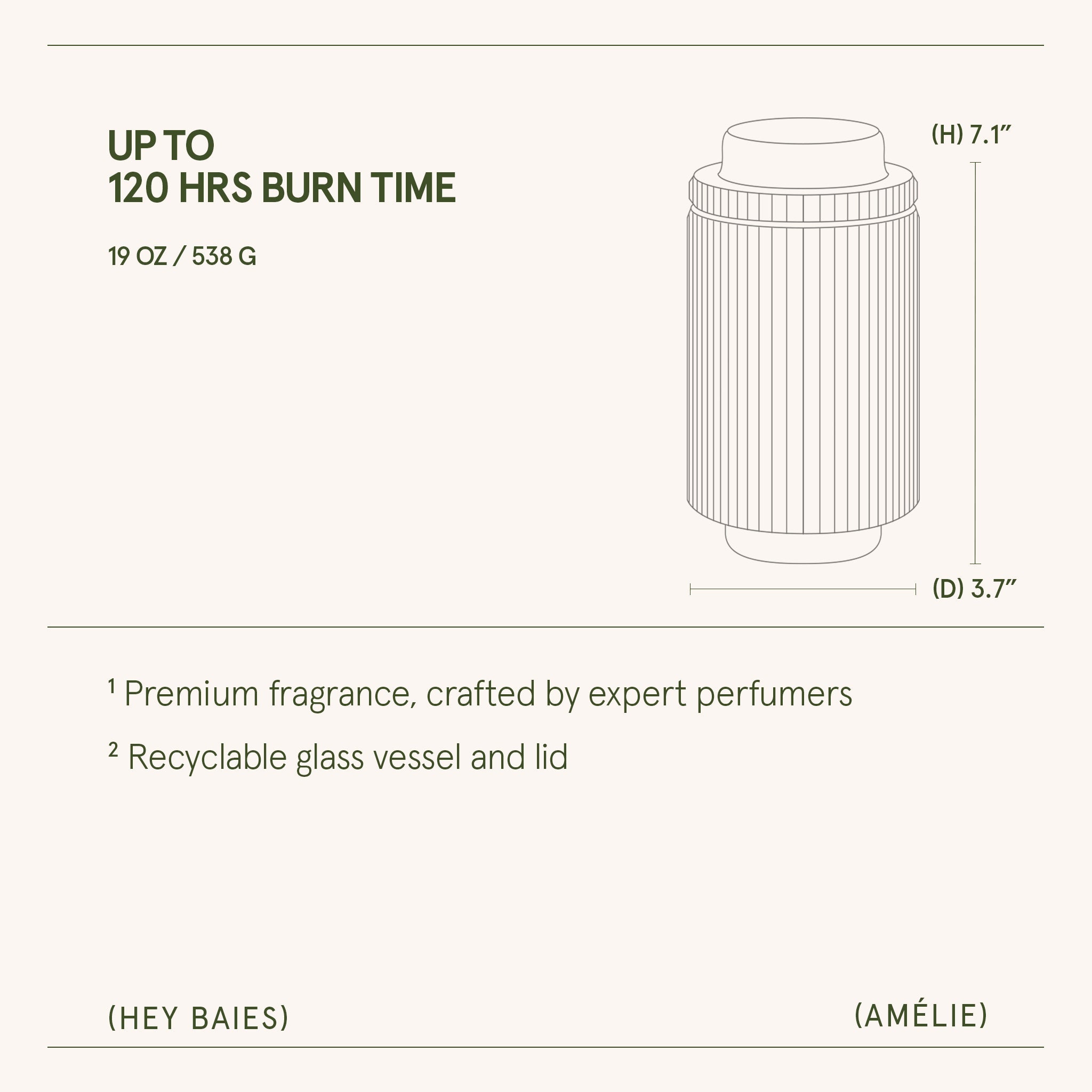 Amélie –  Hey Baies Candle
