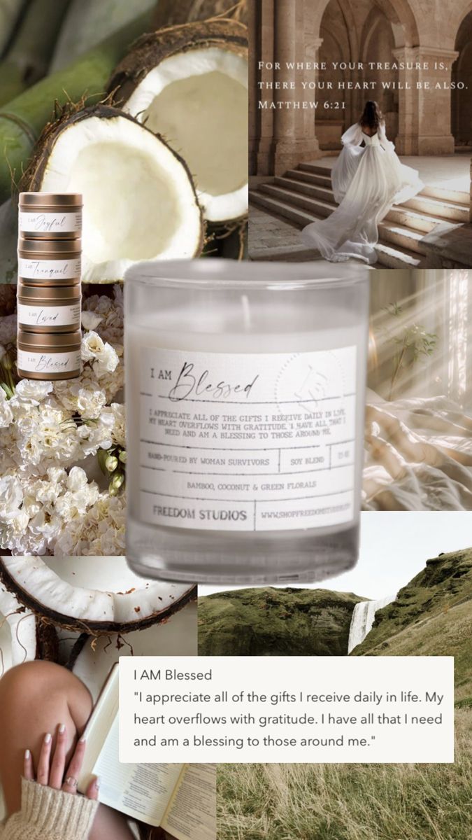 I AM Blessed 7.5 oz Candle