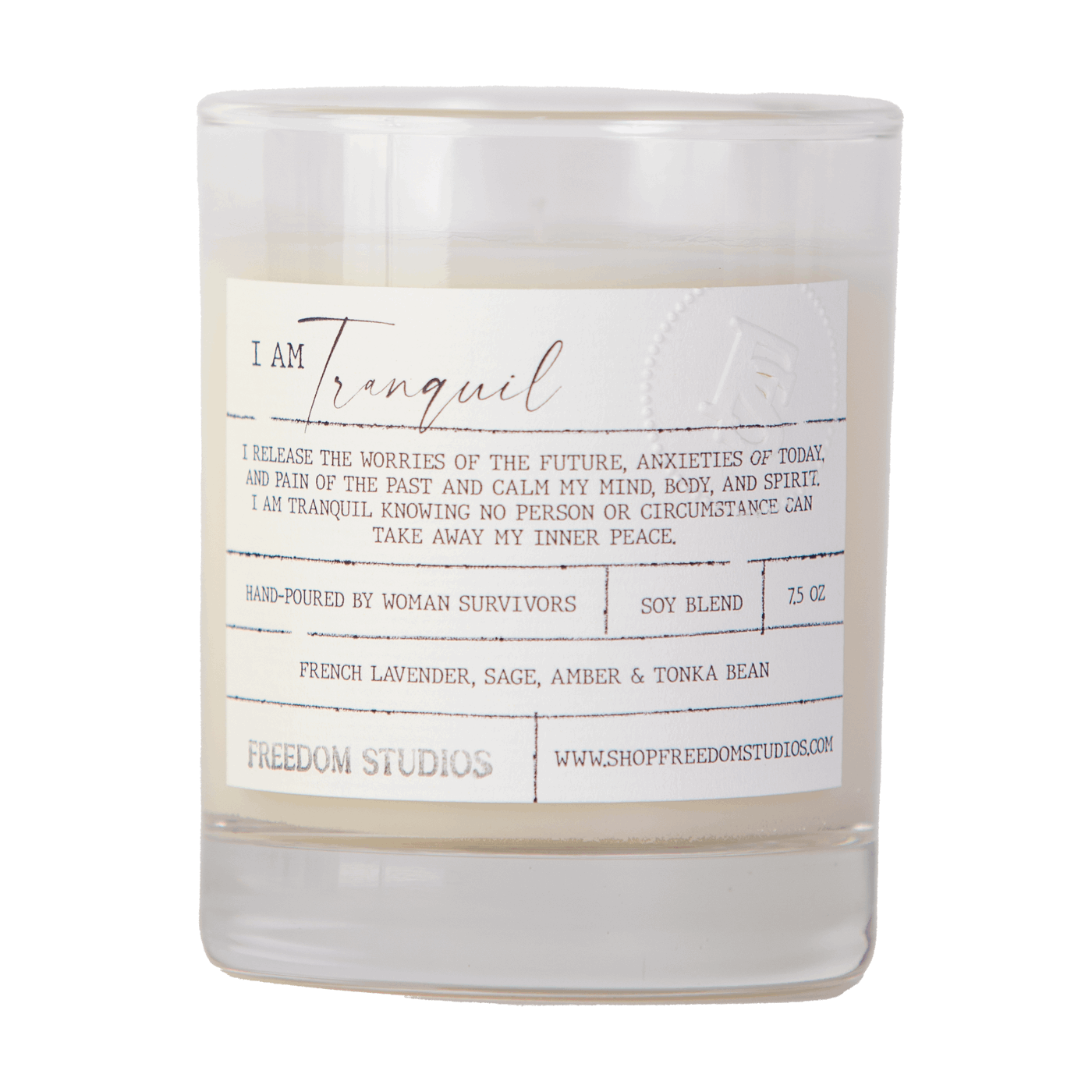 I AM Tranquil 7.5 oz Candle