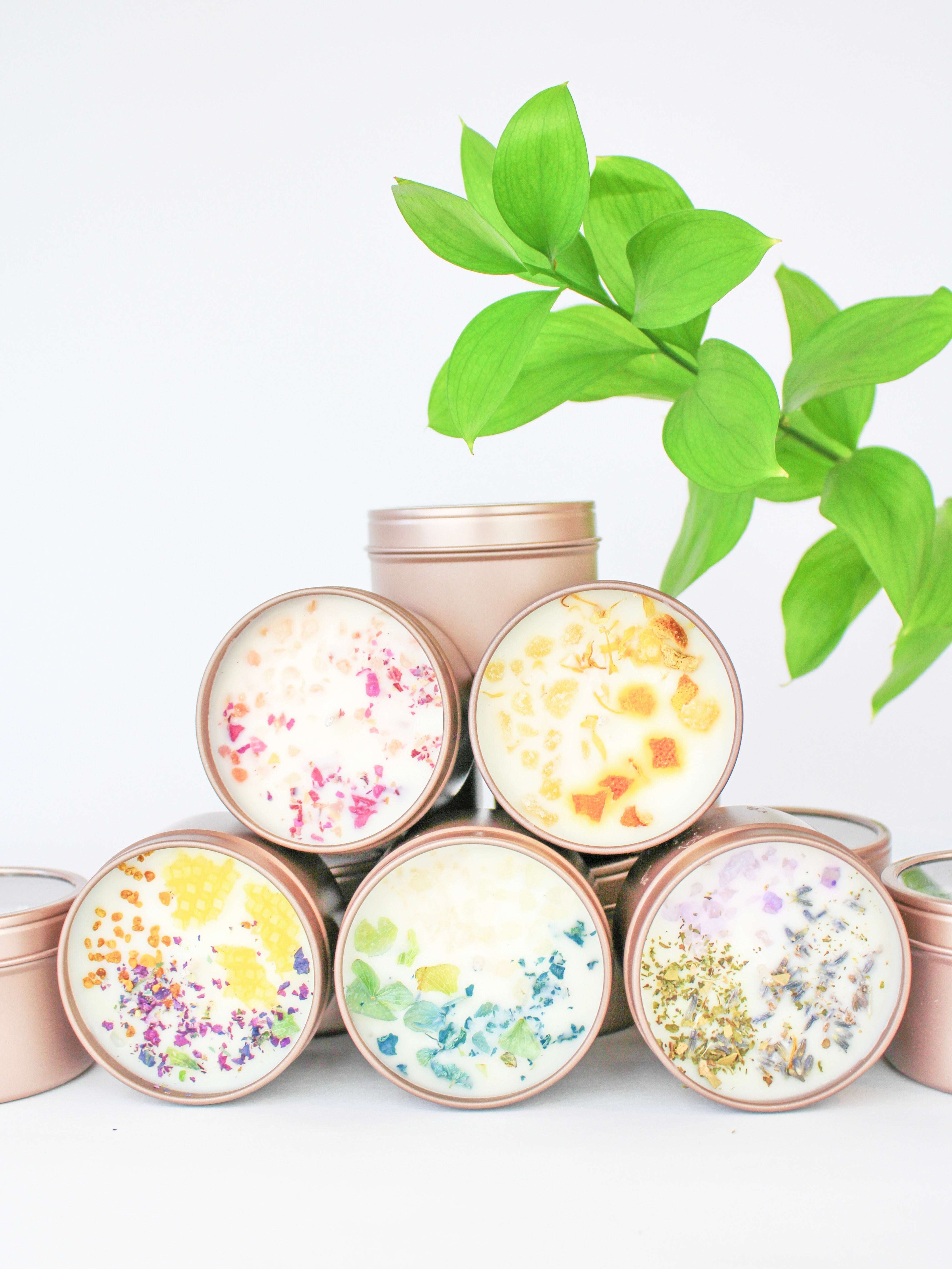 4 oz Botanical Soy Wax Candles - Party Favors